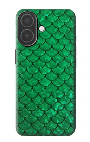 S2704 Green Fish Scale Pattern Graphic Case For iPhone 17