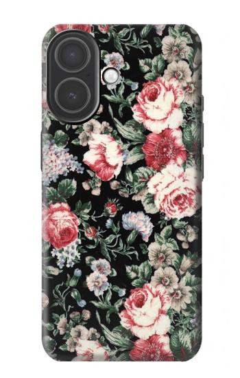 S2727 Vintage Rose Pattern Case For iPhone 17