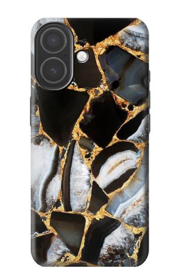 S3419 Gold Marble Graphic Print Case For iPhone 17