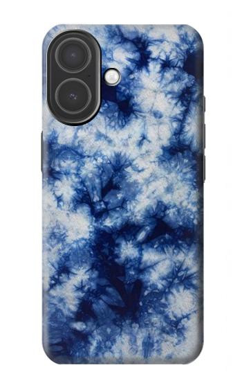S3439 Fabric Indigo Tie Dye Case For iPhone 17