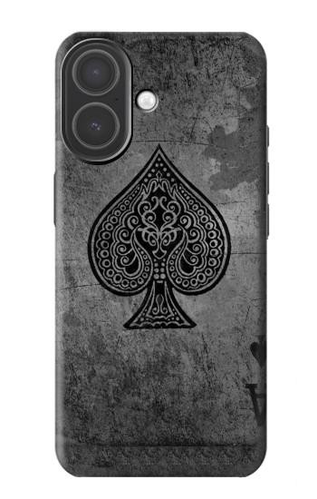 S3446 Black Ace Spade Case For iPhone 17