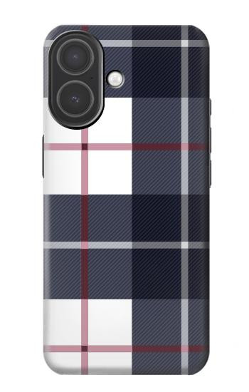 S3452 Plaid Fabric Pattern Case For iPhone 17
