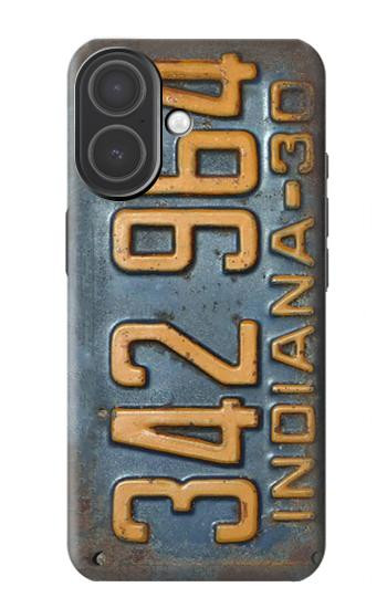 S3750 Vintage Vehicle Registration Plate Case For iPhone 17