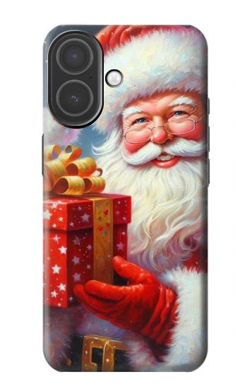 S4029 Xmas Smiling Santa Claus Gift Box Case For iPhone 17