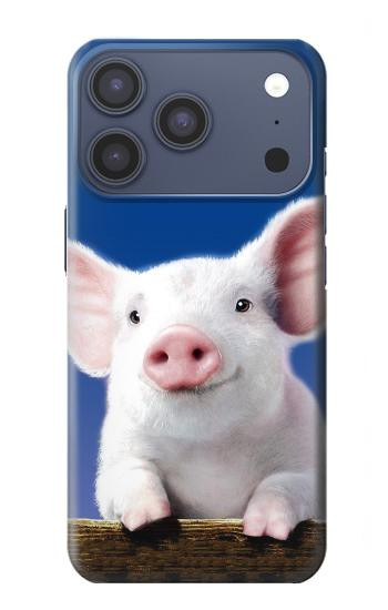 S0608 I Love Bacon Cute Baby Pig Case For iPhone 17 Pro, 18 Pro