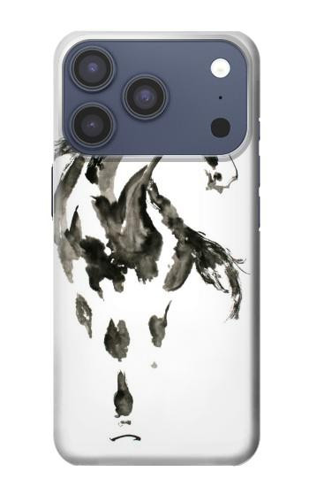 S1031 Horse Paintbrush Case For iPhone 17 Pro, 18 Pro