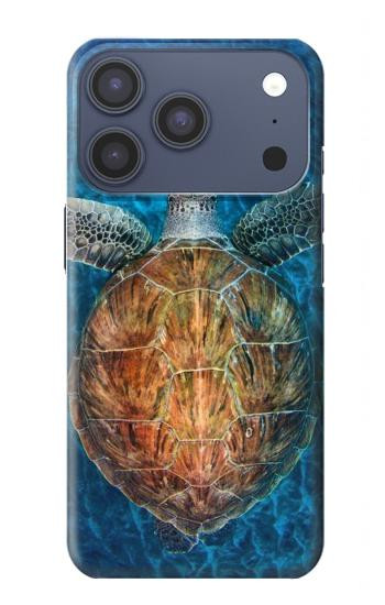 S1249 Blue Sea Turtle Case For iPhone 17 Pro, 18 Pro