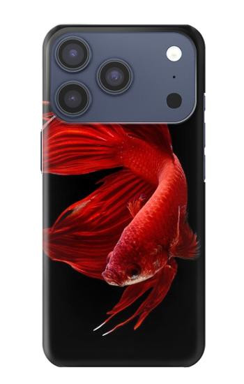 S2092 Red Siamese Fighting Fish Case For iPhone 17 Pro, 18 Pro