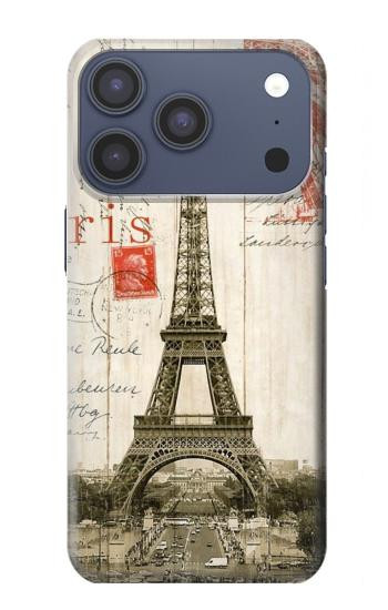 S2108 Eiffel Tower Paris Postcard Case For iPhone 17 Pro, 18 Pro