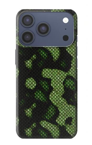 S2877 Green Snake Skin Graphic Printed Case For iPhone 17 Pro