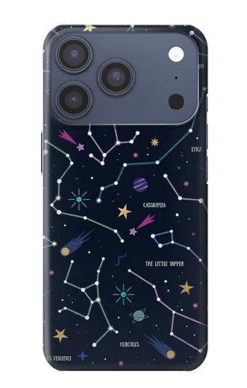 S3220 Star Map Zodiac Constellations Case For iPhone 17 Pro, 18 Pro