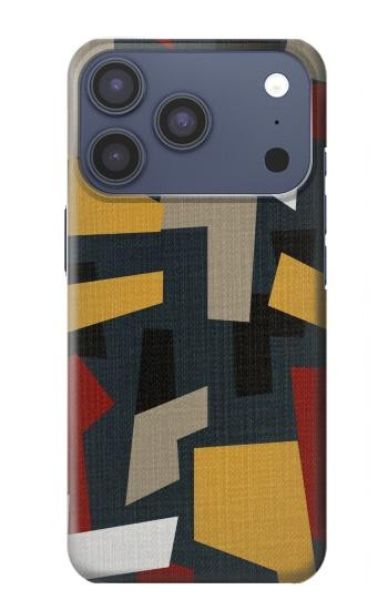 S3386 Abstract Fabric Texture Case For iPhone 17 Pro, 18 Pro