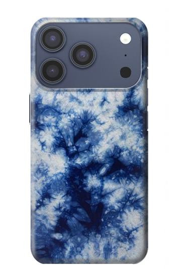 S3439 Fabric Indigo Tie Dye Case For iPhone 17 Pro