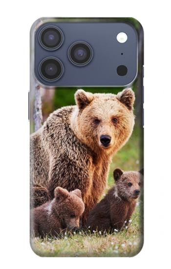 S3558 Bear Family Case For iPhone 17 Pro, 18 Pro