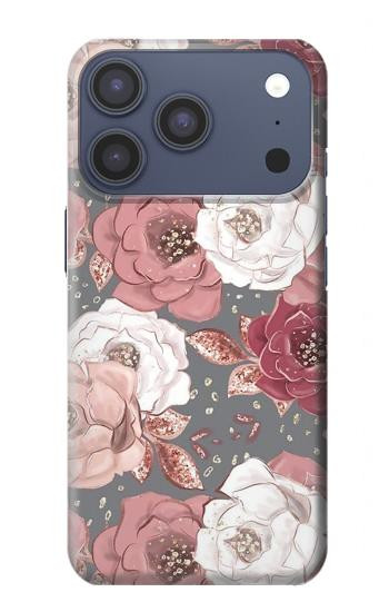 S3716 Rose Floral Pattern Case For iPhone 17 Pro, 18 Pro