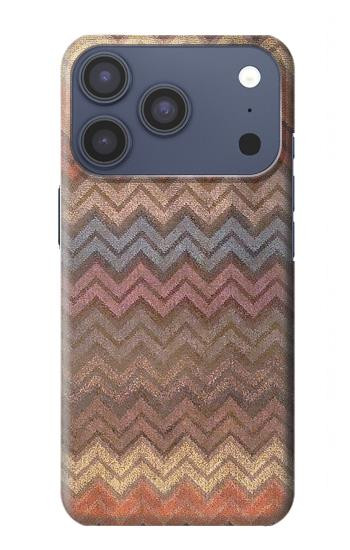 S3752 Zigzag Fabric Pattern Graphic Printed Case For iPhone 17 Pro, 18 Pro