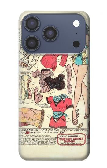 S3820 Vintage Cowgirl Fashion Paper Doll Case For iPhone 17 Pro, 18 Pro