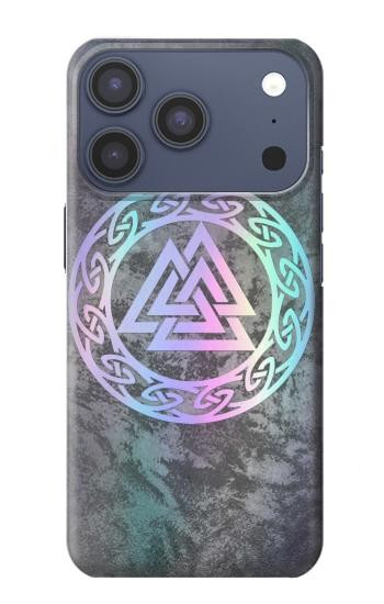 S3833 Valknut Odin Wotans Knot Hrungnir Heart Case For iPhone 17 Pro