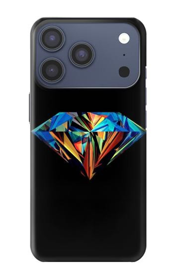 S3842 Abstract Colorful Diamond Case For iPhone 17 Pro, 18 Pro