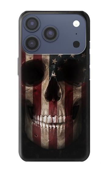 S3850 American Flag Skull Case For iPhone 17 Pro, 18 Pro