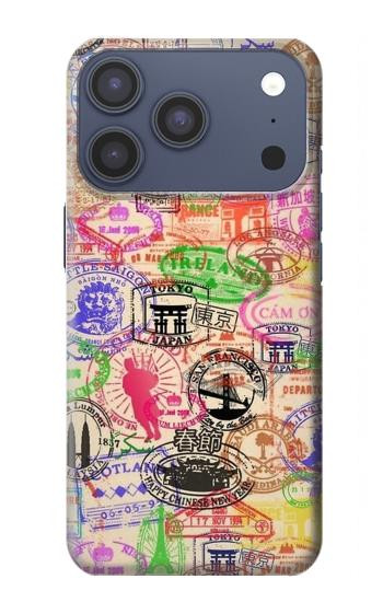 S3904 Travel Stamps Case For iPhone 17 Pro, 18 Pro