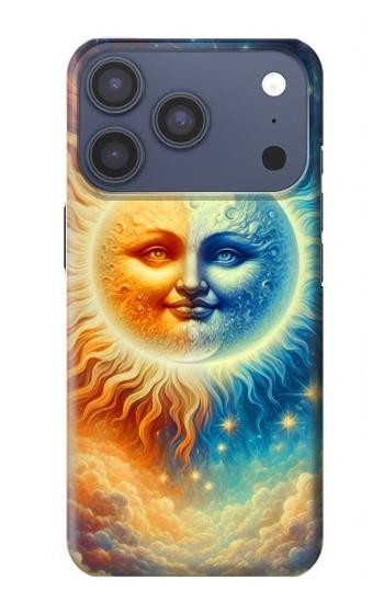 S3966 Artistic Sun Moon Case For iPhone 17 Pro, 18 Pro