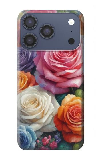 S3975 Colorful Roses Painting Case For iPhone 17 Pro