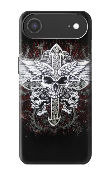 S1434 Skull Wing Tattoo Biker Case For iPhone Air