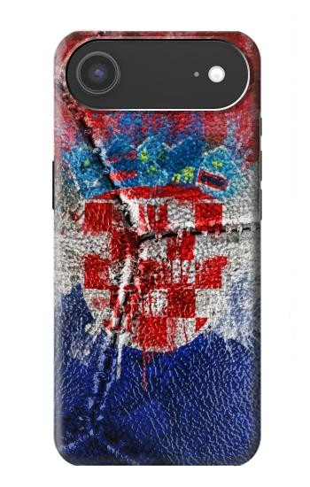S3313 Croatia Flag Vintage Football Graphic Case For iPhone Air