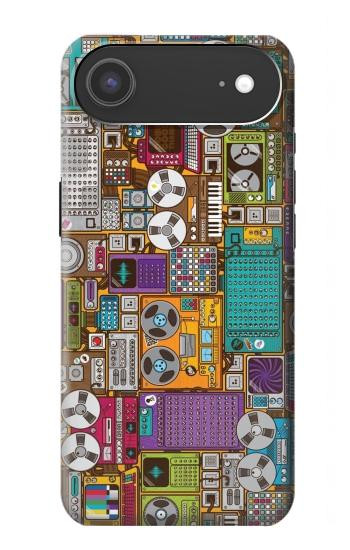 S3879 Retro Music Doodle Case For iPhone Air