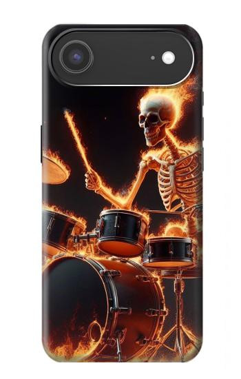 S3985 Fire Skull Drummer Case For iPhone Air