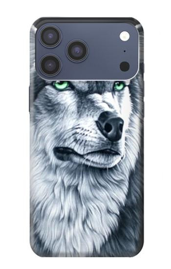 S0123 Grim White Wolf Case For iPhone 17 Pro Max