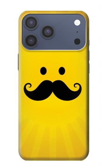S1145 Yellow Mustache Sun Case For iPhone 17 Pro Max, 18 Pro Max