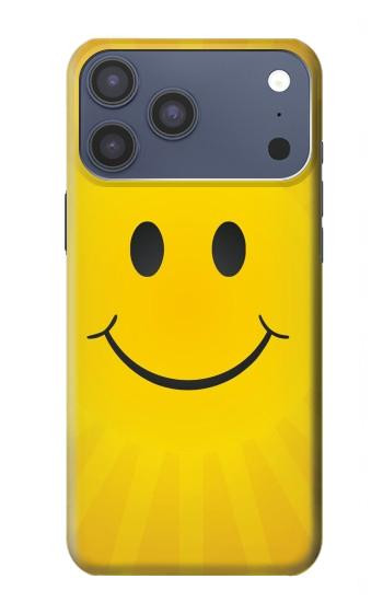 S1146 Yellow Sun Smile Case For iPhone 17 Pro Max, 18 Pro Max