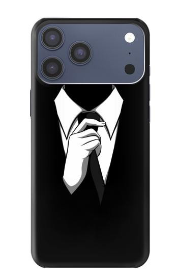 S1591 Anonymous Man in Black Suit Case For iPhone 17 Pro Max