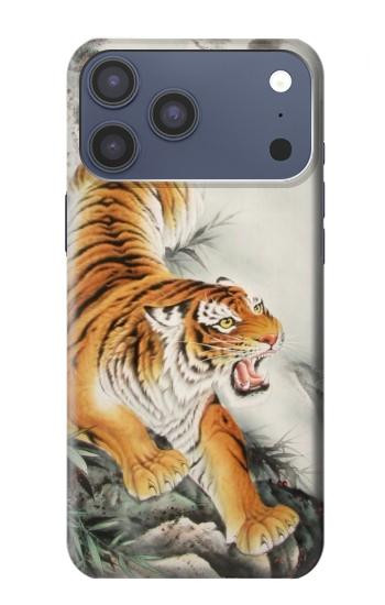 S2751 Chinese Tiger Brush Painting Case For iPhone 17 Pro Max, 18 Pro Max