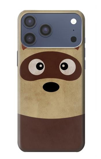 S2825 Cute Cartoon Raccoon Case For iPhone 17 Pro Max, 18 Pro Max