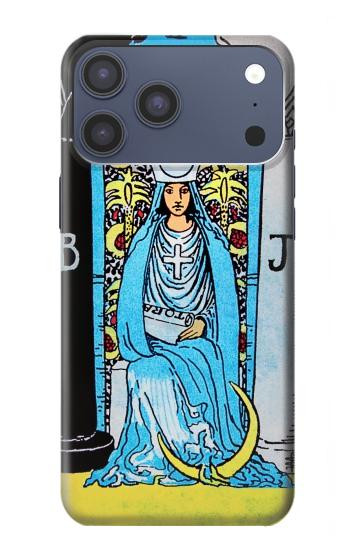 S2837 The High Priestess Vintage Tarot Card Case For iPhone 17 Pro Max, 18 Pro Max