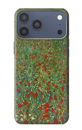 S2872 Gustav Klimt Poppy Field Case For iPhone 17 Pro Max, 18 Pro Max