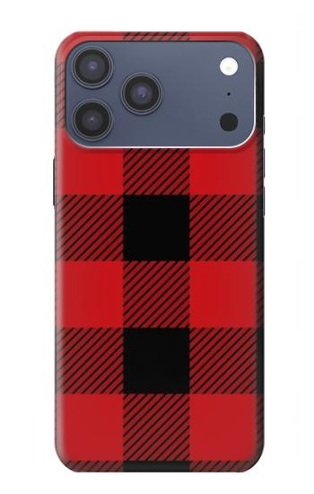 S2931 Red Buffalo Check Pattern Case For iPhone 17 Pro Max