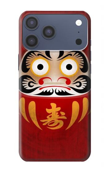 S3023 Japan Good Luck Daruma Doll Case For iPhone 17 Pro Max, 18 Pro Max