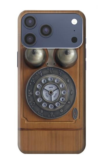 S3146 Antique Wall Retro Dial Phone Case For iPhone 17 Pro Max, 18 Pro Max