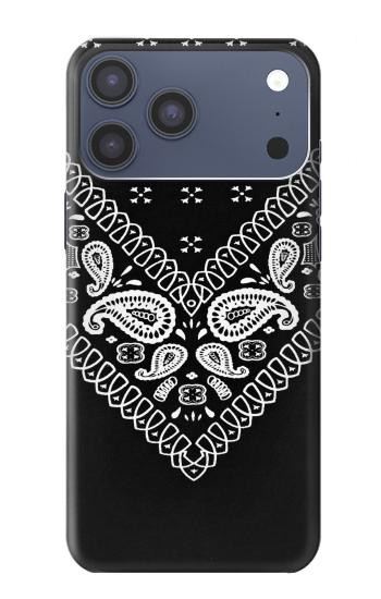 S3363 Bandana Black Pattern Case For iPhone 17 Pro Max, 18 Pro Max