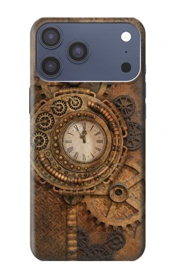 S3401 Clock Gear Steampunk Case For iPhone 17 Pro Max, 18 Pro Max