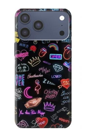 S3433 Vintage Neon Graphic Case For iPhone 17 Pro Max, 18 Pro Max