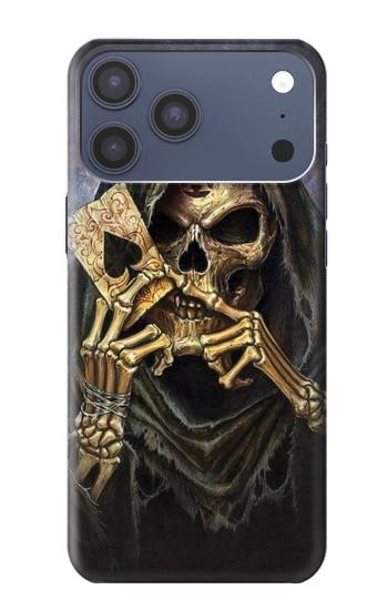 S3594 Grim Reaper Wins Poker Case For iPhone 17 Pro Max, 18 Pro Max