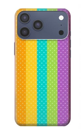 S3678 Colorful Rainbow Vertical Case For iPhone 17 Pro Max