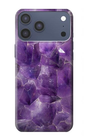 S3713 Purple Quartz Amethyst Graphic Printed Case For iPhone 17 Pro Max, 18 Pro Max