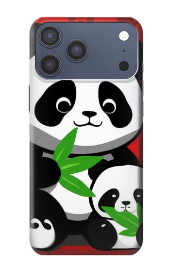 S3929 Cute Panda Eating Bamboo Case For iPhone 17 Pro Max, 18 Pro Max
