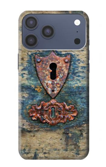S3955 Vintage Keyhole Weather Door Case For iPhone 17 Pro Max, 18 Pro Max